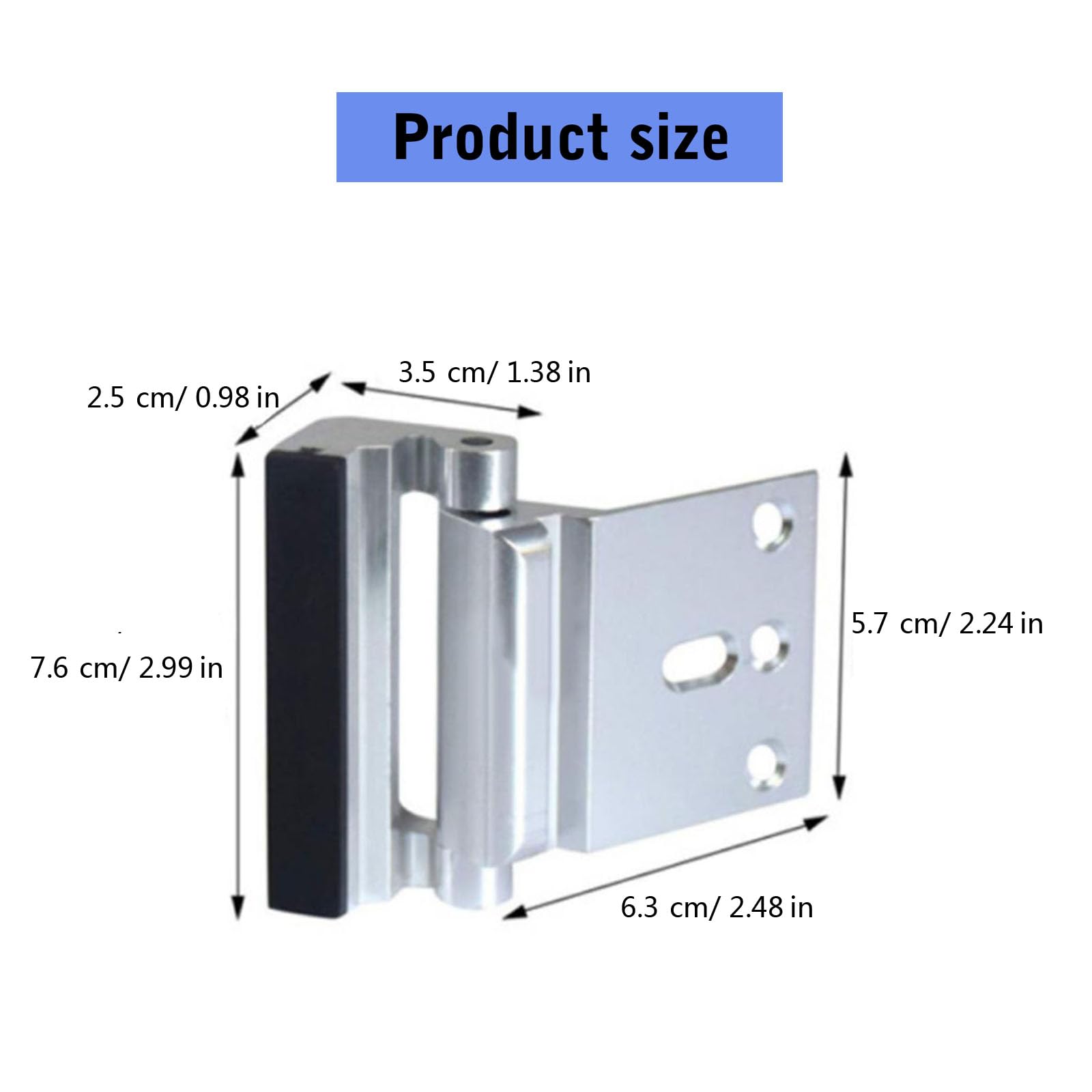 Cerradura de seguridad para puerta de seguridad para niños, dispositivo de seguridad de metal, seguro para el hogar, cerradura de puerta, actualizaciones, casa de seguridad a prueba de niños