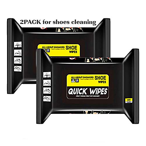Toallitas de limpieza naturales para zapatillas de deporte y zapatillas blancas, para correr, golf y tenis, para frotar la suciedad barro manchas de sal y manchas de hierba (60 toallitas Black)