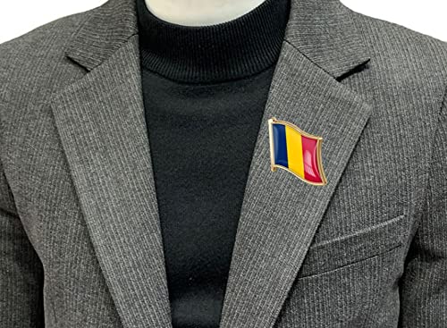 Image of vmcoatdu Country Flag Pin Badge International Travel Brooch Metal Alloy Souvenir Pin for Hat Clothes Backpack