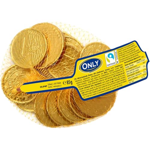 Monedas de oro Gunz Only, monedas de chocolate, material para lanzar en carnavales, 2 x 85 g