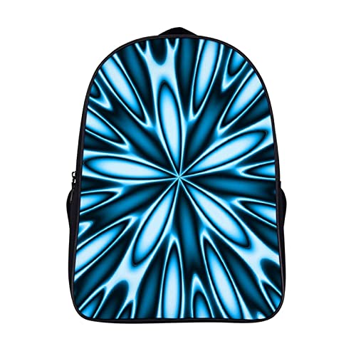 Sac à dos bleu pour enfant et adulte polyvalent au design 3D cool de 40x28x16cm