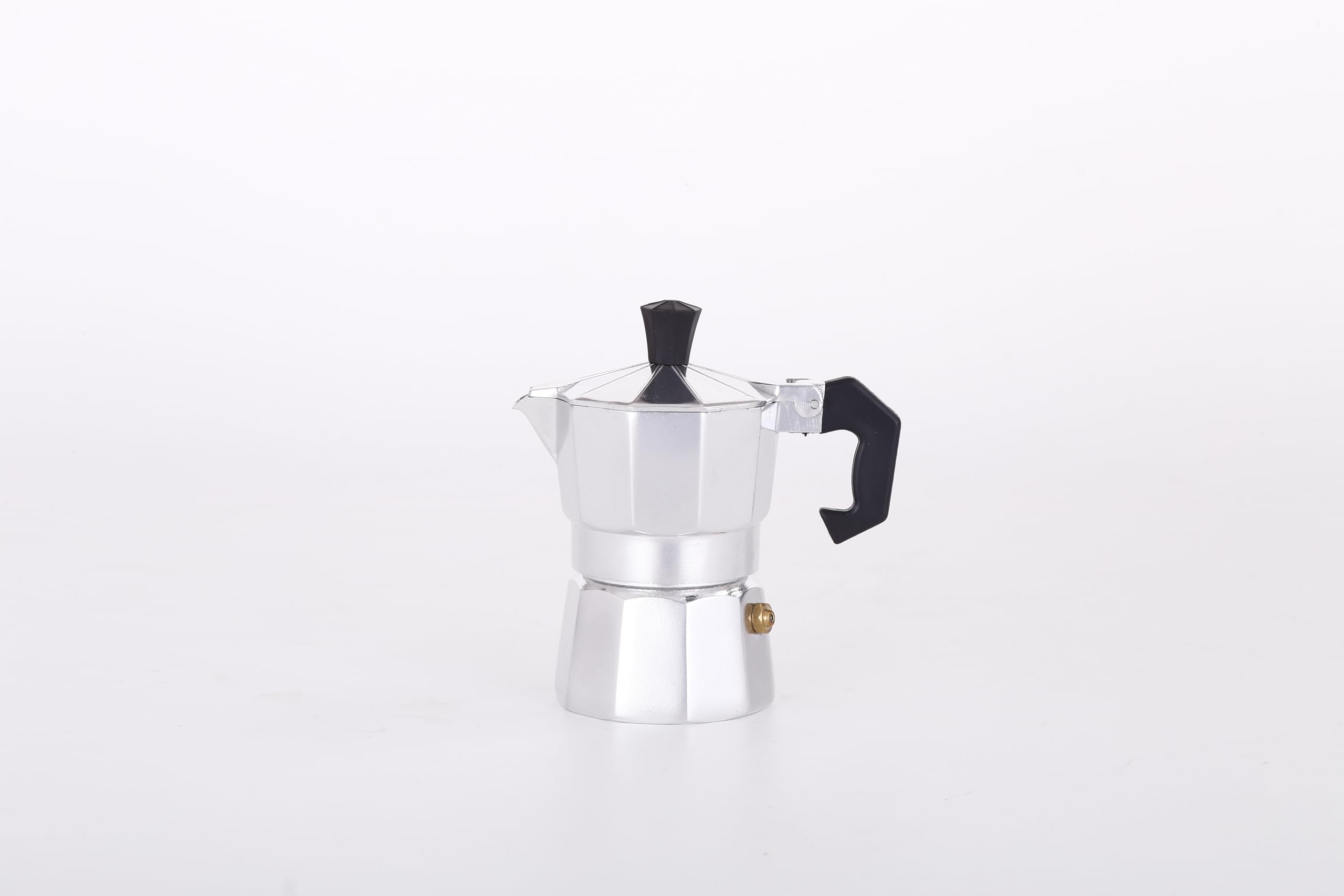 Classic Moka Pot 1 Cup 1 5oz Stovetop Espresso Maker Aluminum Silver Cuban Coffee Maker Greca includes Replacement