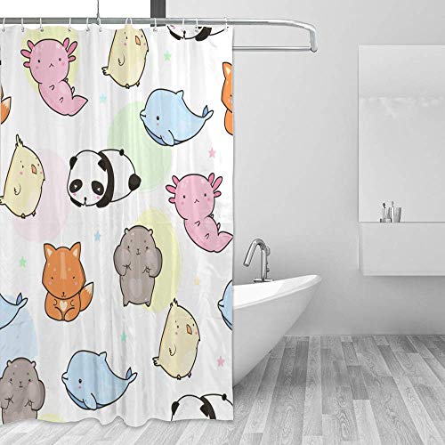 Rideau de douche lavable en machine en polyester imperméable - 5