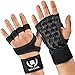 Cross Training Gloves with Wrist Support for Fitness, WOD, Weightlifting, Gym Workout & Powerlifting - Silicone Padding to avoid Calluses - Suits both Men & Women, Strong Grip (Black, Small)