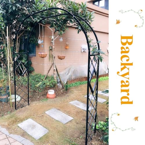 Arco de jardín para plantas trepadoras que transforma tu patio en un oasis verde 4