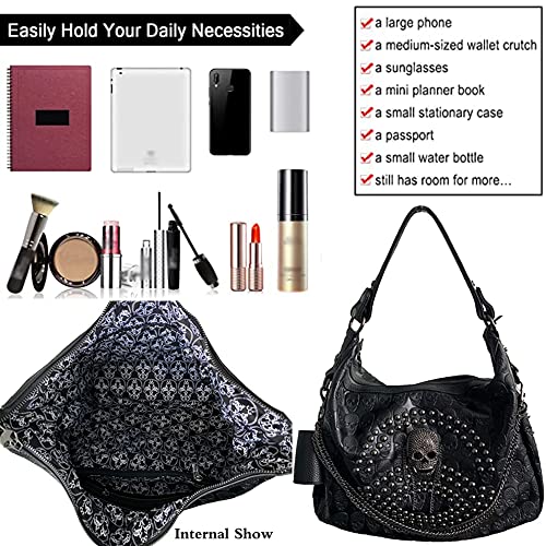 Bolso Tote para Mujer con Estampa de Calavera miniatura 3