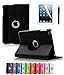 ShopNY Case - Apple iPad Mini Case - 360 Degree Rotating Stand Case Cover with Auto Sleep / Wake Feature for iPad mini (10 Colors) (Black)