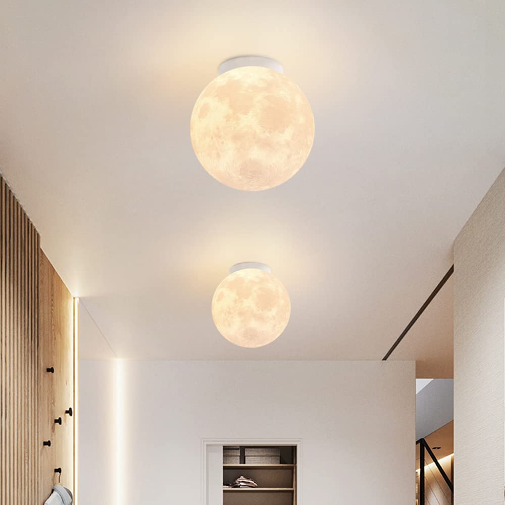 Księżycowa lampa sufitowa 3D z gniazdem G9, kreatywna lampa planetowa dla dzieci, chłopców, dziewcząt, sypialnia, oświetlenie dekoracyjne do salonu, 30 cm