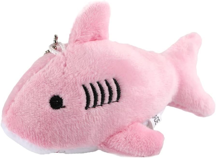 Amazon.co.jp: baolaili ピンクのサメのぬいぐるみキーチェーン ミニ