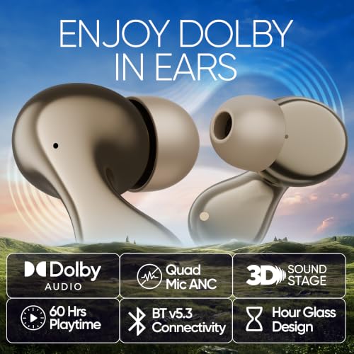 Image of Mivi SuperPods Immersio Pro [New Launch] Quad Mic ANC Earbuds Dolby Audio