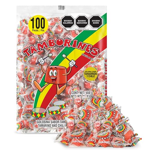La Mejor Recopilación de Paletas Top 5. 49 Tamborines Golosina Bolsa 100 Piezas