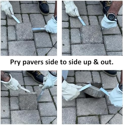 Miniatura 6 de Keyfit Tools Extractor de pavimentación PRO de 9 pulgadas, grado de contratista 4140, de acero templado y con raspador de juntas, micro dientes y