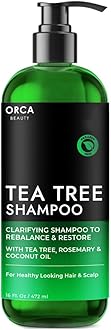 Tea Tree Shampoo, Tea Tree Oil Shampoo for Women, Tea Tree Special Shampoo Dandruff Shampoo for Oily Hair, Dry Scalp - Natural Shampoo for Men & Women 16oz