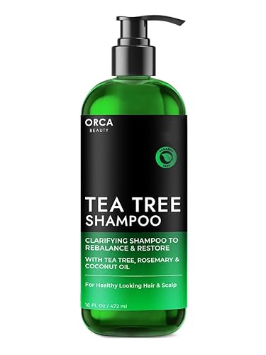Tea Tree Shampoo, Tea Tree Oil Shampoo for Women, Tea Tree Special Shampoo Dandruff Shampoo for Oily Hair, Dry Scalp - Natural Shampoo for Men &