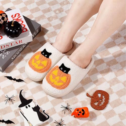 Women Men Slippers Fuzzy Closed Toe House Memory Foam Bedroom Slipper Couple Indoor Home Shoes2