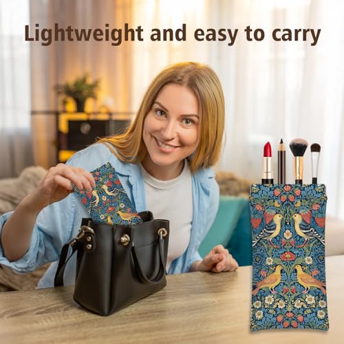 Image of Eyeglasses Sunglasses Case PU Soft Squeeze Top Glasses Pouch for Women Men,Animal Pattern Portable Anti Scratch