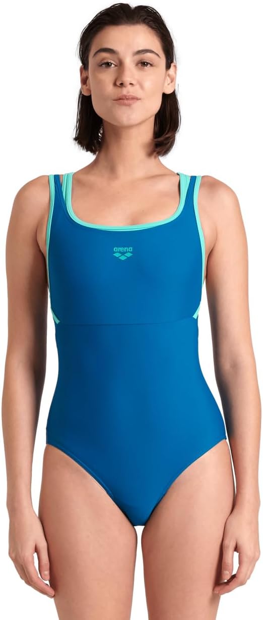 ARENA Womens Feel Women's Solid Hi-Power Back Swimsuit