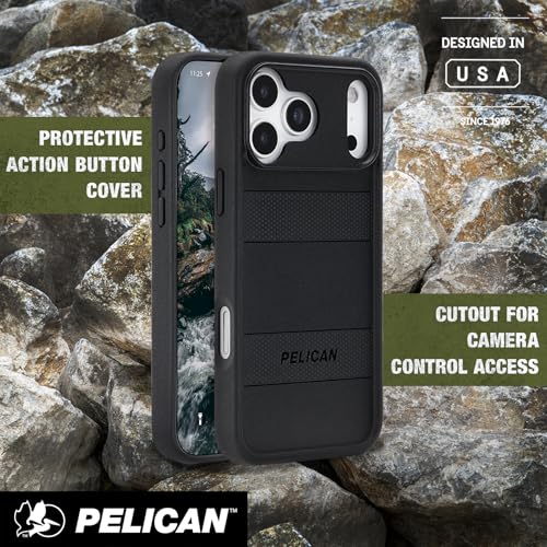 Image of Pelican Protector iPhone 17 Pro Case - Compatible with MagSafe- Black