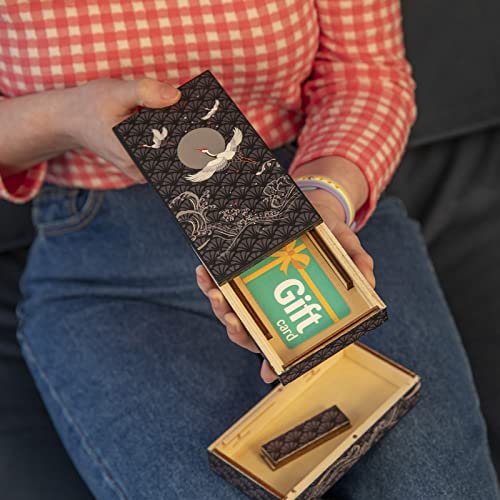 Bits And Pieces 42788 Soaring Cranes Secret Puzzle Box - Wooden Money Box Brainteaser - 10 Step Solution Brain Game thumb #7