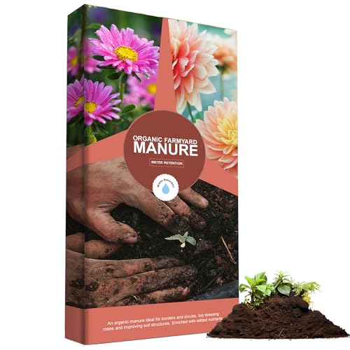 40 Litres Organic Farmyard Manure For Gardeners Encouraging Healthy Plant Growth With Essential Nutrients (1 Bag (40 Litres))