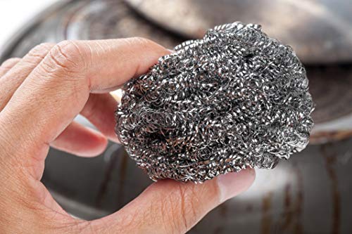 Image of HIC Kitchen Scouring Pad and Dish Scrubbers, Set of 6, Non-Scratch