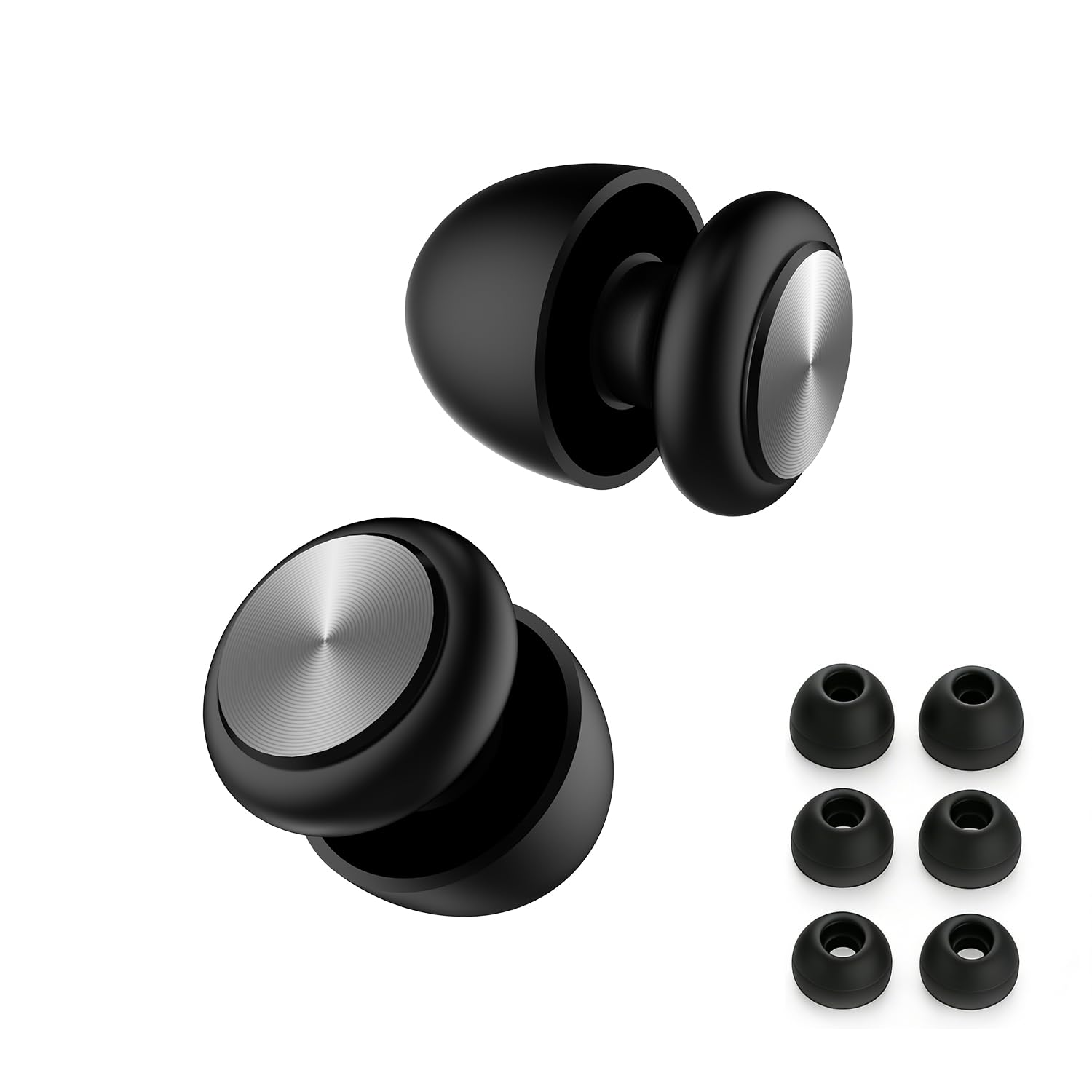 lcogete Ear Plugs for Noise Reduction – Reusable Silicone Earplugs with Filter Technology for Sleeping, Travel, Focus, Concerts & Motorcycling Ear Plug +8Tip (Bullet-Black)-picture-11