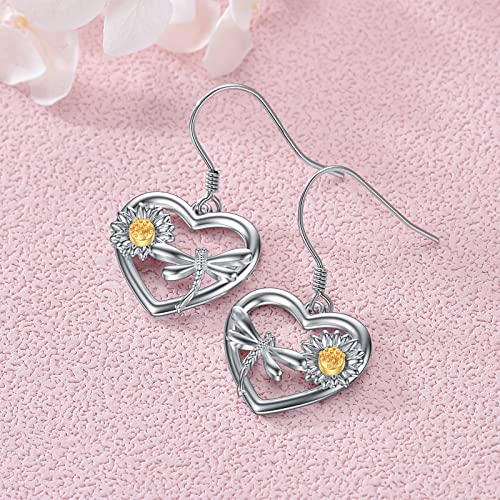 PROESS Lotus Hamsa/Dragon/Hummingbird/Owl/Viking/Evil Eye/Butterfly/Sword/Wave Earrings 925 Sterling Silver Animal Earrings Jewelry Gifts for Birthday Christmas for Women Men2