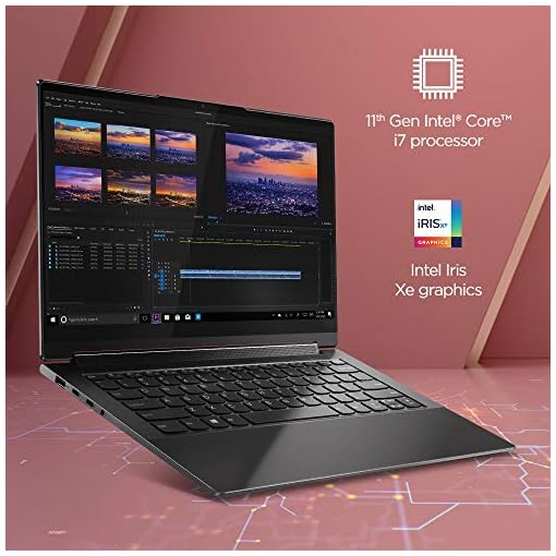 Lenovo Yoga 9 Intel Evo Core i7 11th Gen 14" (35.56cm) 4K 2-in-1 Convertible Touchscreen Laptop (16GB/1TB SSD/Win11/Office/Integrated Pen/3Yr Warranty/Shadow Black/Leather Surface/1.44Kg), 82BG00BSIN - Image 4