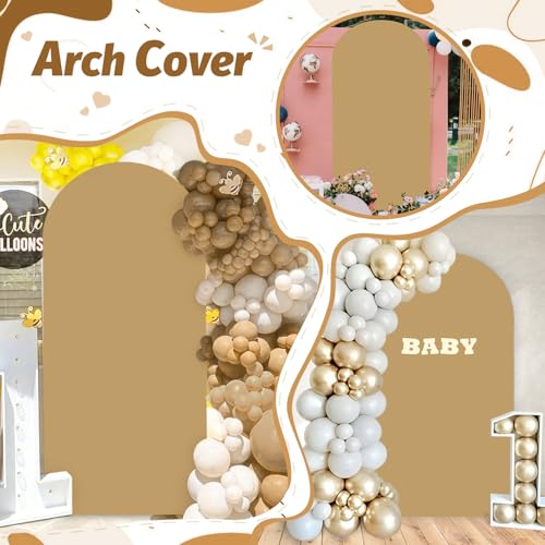 Funda espandex para soporte de arco 2.6x6FT color caqui miniatura 6