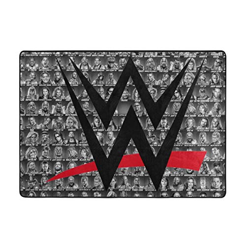 WWE Luxury Area Rug 7x5feet Modern Indoor Decor Floor Mat Extra Soft Comfy Non-Slip Carpet for Bedroom Living Room Kids Nursery