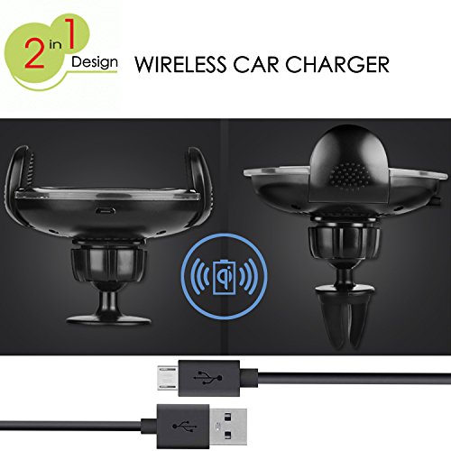 Disdim Caricabatterie wireless Qi per auto con