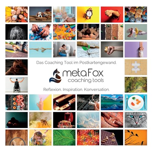 metaFox - Gefühlspalette - 52 Bildkarten mit Fragen zum Erkennen von Gefühlen, in Gruppentherapie und Workshops - als Coachingkarten, Achtsamkeitskarten, Motivationskarten und Gefühlskarten