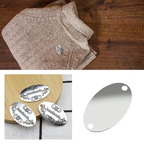 EMSea 200Pcs Handmade Charm Pendants in Metal for DIY Making Crafts Jewellery Handmade Clothing Accessories Decoration Handmade Buttons Silver Bronze - Image 4