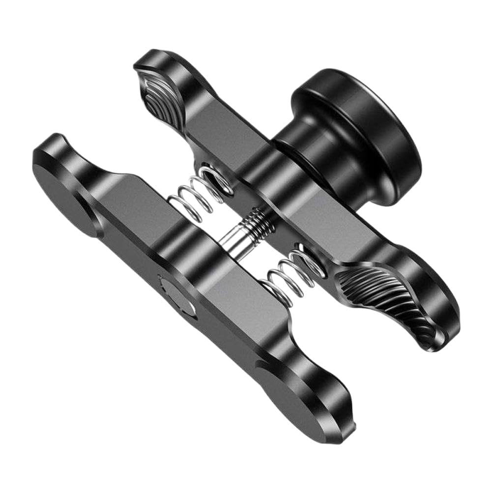Monture à Rotule en Aluminium Double Prise 25MM Compatible Avec Moto