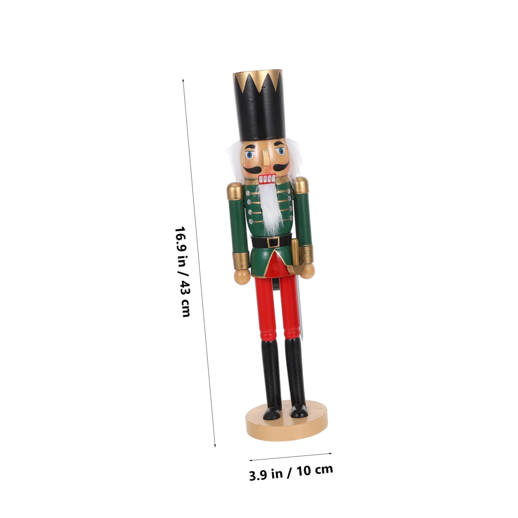 ULTECHNOVO Schiaccianoci in Legno Dipinto Tradizionale Figura Soldato Natalizia Decorazione da Tavolo per Feste di Natale Eccezionale per Collezione di Ornamenti Natalizi