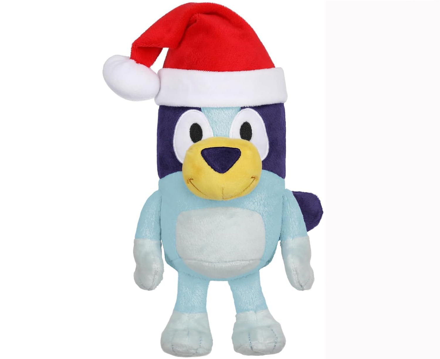 Bluey 8" Plush Soft Toy Festive Season Plush with Santa Hats Christmas Holidays, 8 inches