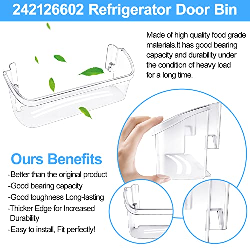 image for YEECHUN UPGRADED 242126602 Refrigerator Bottom Door Shelf Replacement 