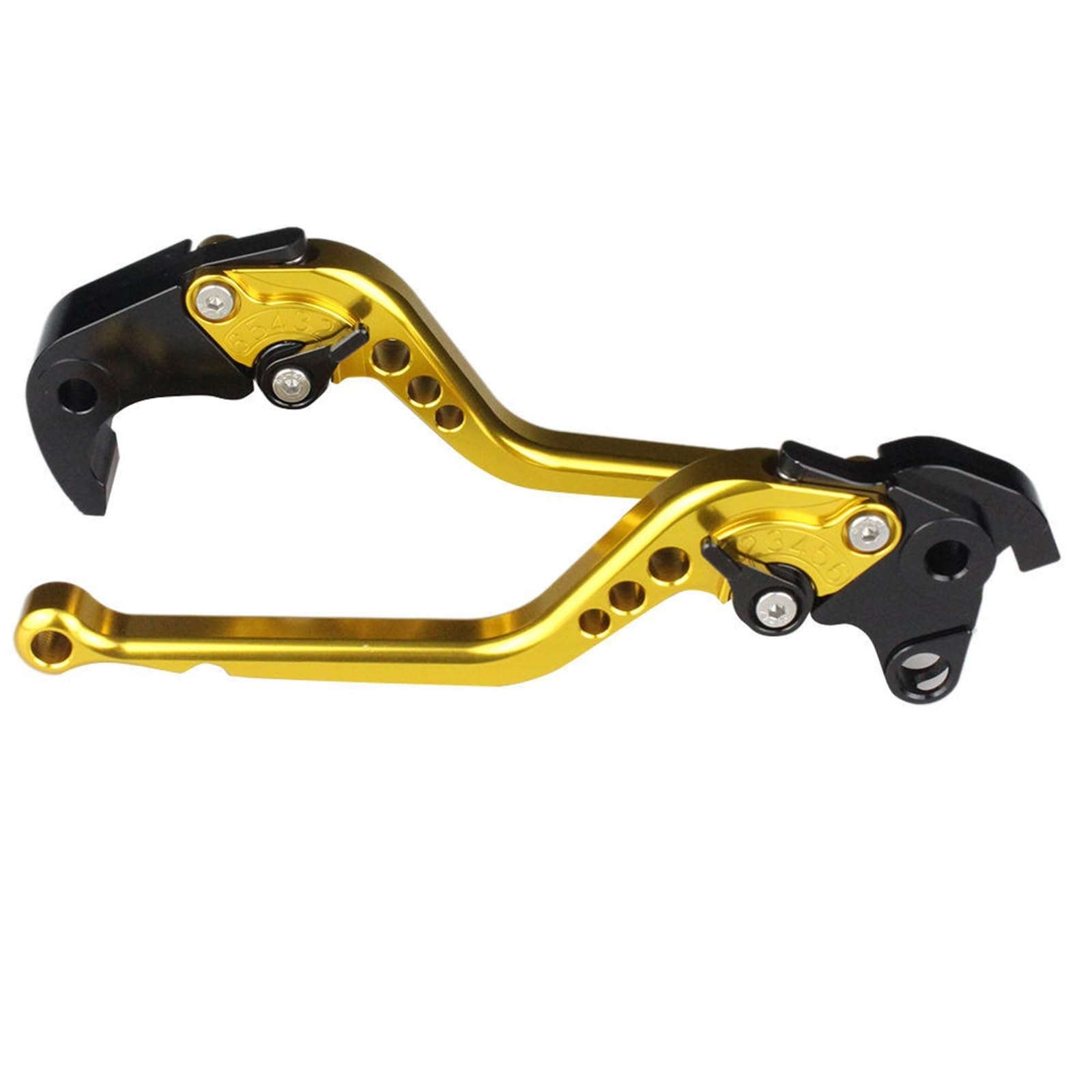Palanca de freno de aluminio dorado para Yamaha MT07 con acabado mecanizado de precisión