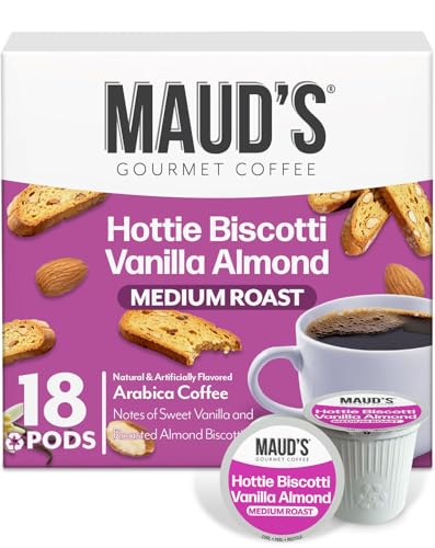 Image of Maud's Almond Biscotti Flavored Coffee Pods, 18ct