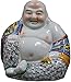 Utopone Accessoires à Domicile Ornements, Figurine de Statue de Bouddha Qui rit, Happy Bouddha Statue Ceramic for Home Decor, Lucky/Happy/Wealth Decorations Ornements, A (Color : A)