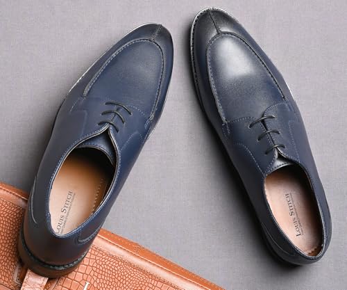 Image of LOUIS STITCH Derby Formal Shoes for Men | Lace-Up Front Cut | Ideal for Business, Casual, Parties (RGFCBU)