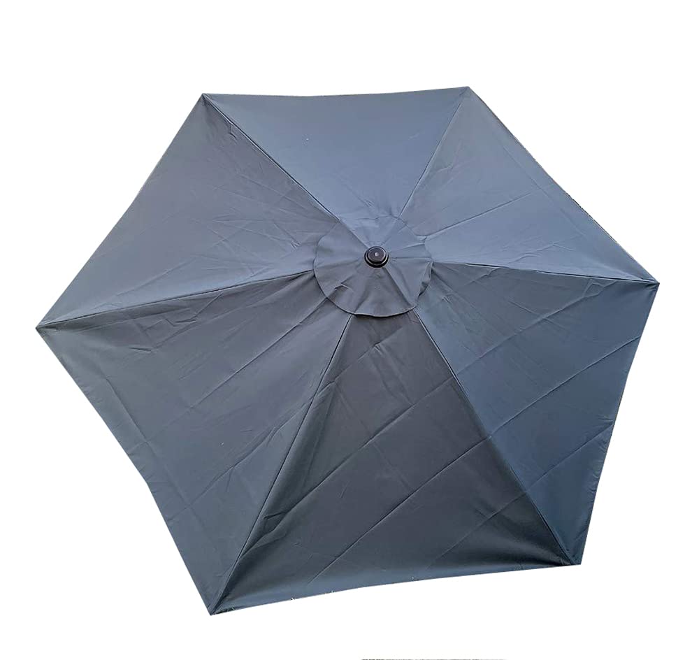 BellrinoReplacement Gray Umbrella Canopy for 9 ft 6 Ribs (Canopy Only) (GRAY-96)