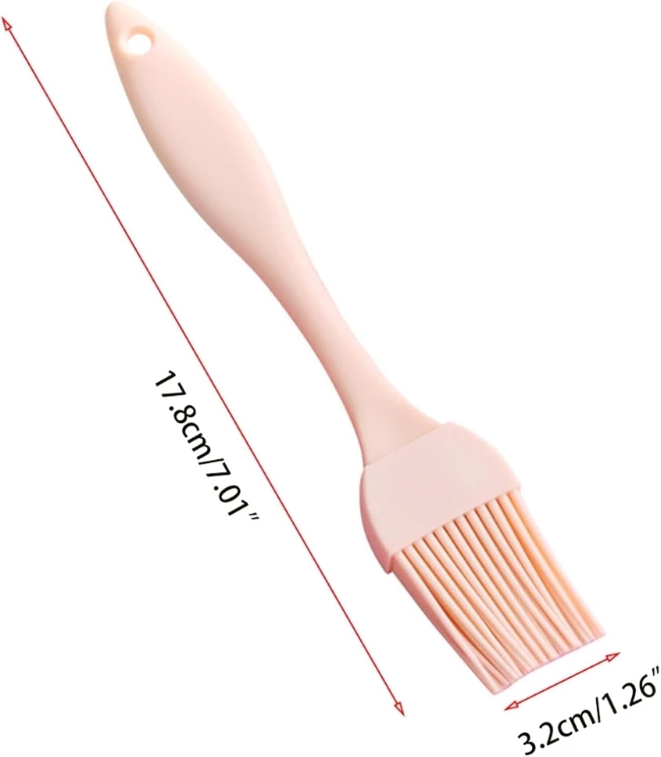 Silicone Material Cooking Brushes BBQ Basting Pastry Oil Brush Easy to Clean Heat Resistant Odorless 3 Colors to Choose(for Grey-1)