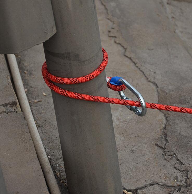 Corda Da Arrampicata E Salvataggio In Nylon - Imbracatura Anticaduta Con Moschettone, Resistenza 900kg