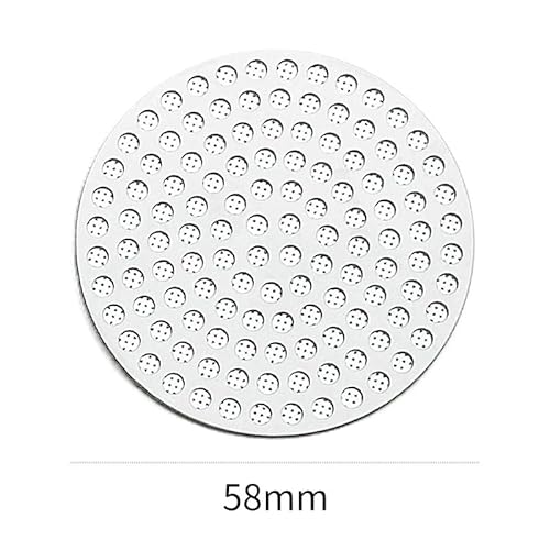 Puck Screen,2 Stück 58mm Puck-Bildschirm,Untere Duschwand,Espresso Sieb für Siebträger Wiederverwendbarer Metallfilter Siebträger Zubehör für Kaffeemaschine