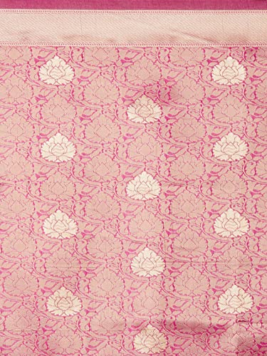 Image of AKHILAM Women's Kanjivaram banarasi silk Woven Design Saree With Unstitched Blouse Piece Saree With Un-Stiched Blouse