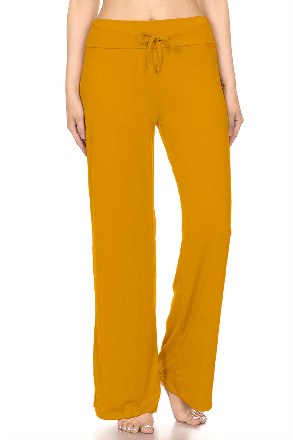 Leggings Depot Women's Wide Leg Drawstring Pajama Pants for Lounge, Sleep