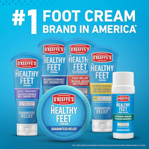 Image of O'Keeffe'S O'Keeffes 03200 2-Pack 3.2 Oz Healthy Feet Dry Feet Daily Moisturizer Cream