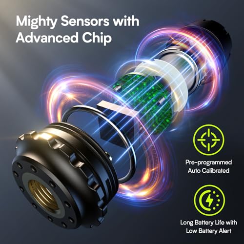 Tymate TM12 RV Tire Pressure Monitoring System, TPMS with USB/Solar Charge, 2026 Latest Version, Set of 4 Sensors(Max. 12), 6 Alarm Modes, 50ft Range, 0-116PSI for RV/Sedan/SUV/MPV/Truck/Older Vehicle - Image 6