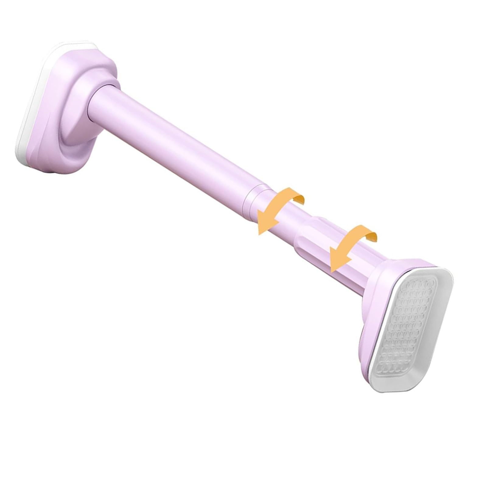 WQPMNYG Adjustable Stainless Steel Tension Rod - No-Drill Extendable Shower Curtain Pole for Bathroom, Kitchen, and Cupboard - Non-Slip Design (Purple, 360-450cm)